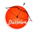 Happy dussehra bow and arrow decorative background