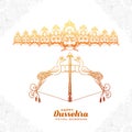 Happy dussehra celebration angry ravan with ten heads sketch design