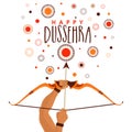 Happy Dussehra celebration background.