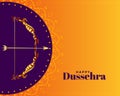 Happy dussehra decorative greeting card design