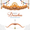 happy dussehra festival background Royalty Free Stock Photo