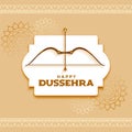 Happy dussehra festival card design in indian style