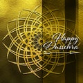 Happy Dussehra festive background. Bright Mandala artwork on background. Handmade festive card.