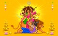 Happy Dussehra with goddess Durga