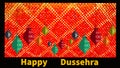 Happy Dussehra Orange Background Beautiful Illustration Image. Shubh Dussehra Photo