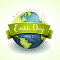 Happy Earth Day Banner Royalty Free Stock Photo