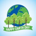 Happy earth day card