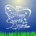 Happy Earth Day greeting card Royalty Free Stock Photo