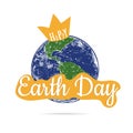 Happy Earth Day poster.