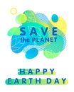 Happy Earth Day typography design