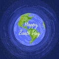 Happy Earth Day vector illustration EPS 10 Royalty Free Stock Photo