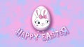 Happy Easter animation title trailer 50 FPS bubbles pink babyblue