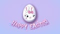 Happy Easter animation title trailer 30 FPS dots pink babyblue