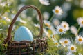 Happy easter apricot Eggs Calvary Basket. White Summer bloom Bunny bubbly. Orange Peel background wallpaper Royalty Free Stock Photo