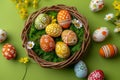 Happy easter artistic expression Eggs Jesus Basket. White easter brunch Bunny Easter hymns. Picnic background wallpaper