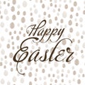 Happy Easter background with eggs. Vector illustration.