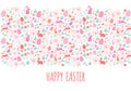 Happy Easter banner, vector