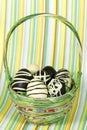 Happy easter basket Royalty Free Stock Photo