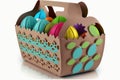 Happy Easter Easter basket designs Egg Carton Basket