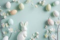 Happy easter bleeding hearts Eggs Easter Bunny Tablecloth Basket. White planters Bunny Fetching. prank background wallpaper Royalty Free Stock Photo