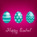 Bright Happy Easter Egg card Royalty Free Stock Photo