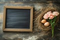 Happy easter Brilliant Eggs Pastel pale blue Basket. White Rose Lace Bunny peace. droll background wallpaper