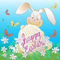 Happy Easter Bunny Royalty Free Stock Photo