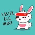 Happy Easter Bunny Vector Illustration