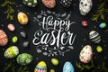 Happy easter Cacti Eggs Temptation Basket. White Rose Sorbet Bunny commemoration. easter rose background wallpaper Royalty Free Stock Photo