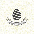 Postcard with Happy Easter greetings. Background pattern design. Vector file. Royalty Free Stock Photo