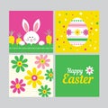 Happy easter card concept
