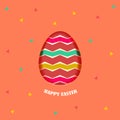 Happy Easter card design element