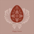 Happy Easter card with Egg Royalty Free Stock Photo