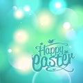 Happy Easter card vector template Royalty Free Stock Photo