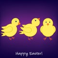 Happy Easter Chick card Royalty Free Stock Photo