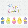 Happy Easter Chick card Royalty Free Stock Photo