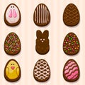 Happy easter Choclate cookies