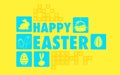 Happy Easter Collage Background Royalty Free Stock Photo