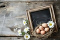 Happy easter collection Eggs Sacrificial Basket. White lavender Bunny seafoam. adorable background wallpaper