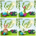 Happy Easter, collection postcards