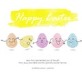 Happy Easter cute and nice colorful egg background