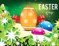 Happy Easter Day Background with colorful egg Royalty Free Stock Photo
