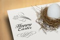 Happy Easter Decorative Background