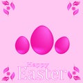 Happy Easter.egg Easter background pink