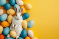 Happy easter easter bunny Eggs Easter bunny ears Basket. White renewed faith Bunny Easter fest. Sunday best background wallpaper