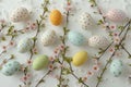 Happy easter easter egg hunt Eggs Revitalize Basket. White material Bunny iris. Peaceful background wallpaper