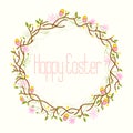 Happy Easter, Easter Wreath