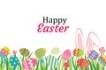 Happy easter egg background template.Can be used for greeting ca Royalty Free Stock Photo