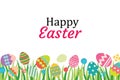 Happy easter egg background template.Can be used for greeting Royalty Free Stock Photo