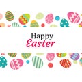 Happy easter egg background template.Can be used for greeting Royalty Free Stock Photo